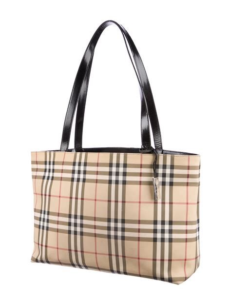 burberry tote bags price|Burberry checked canvas tote bag.